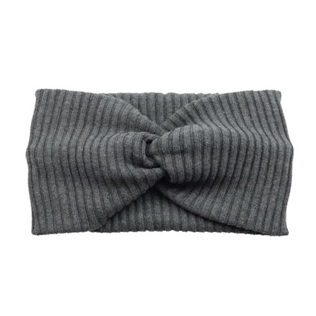 Get Fabulous - Grå headband Beanie - Dark Grey Knitted Headband @ Hatstore
