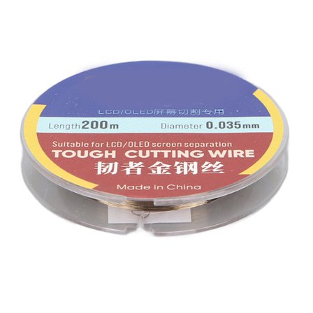 200M Erittäin kova teräksinen puhelimen LCD-näytön erotuslanka 0035mm leikkauslinja