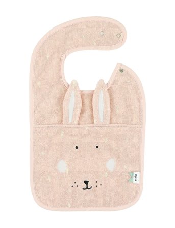 Trixie Baby Bib - Mrs. Rabbit - Pink - 44X26CM