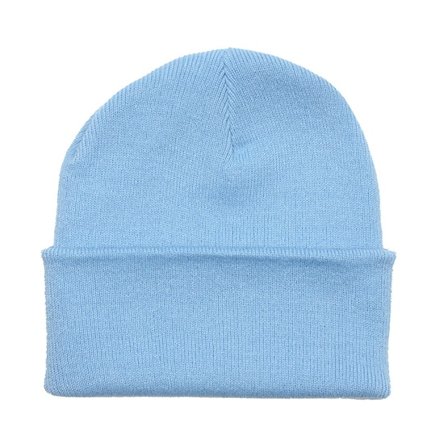 Beechfield - Blau cuff Mütze - Sky Blue Cuff Blank Beanie @ Hatstore
