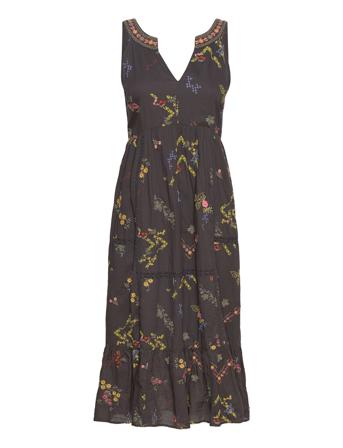 Kathy Sleeveless Dress Patterned ODD MOLLY