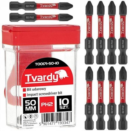 Tvardy träskruvar PH2 50 mm S2 låda (10/100/1200)