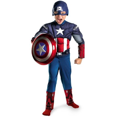 Superstar Captain America Gutter for gutter, størrelse M