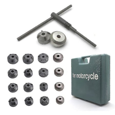 18 stk./sett Karbidventil Slipeskive Ventilsete Kutter Brotsjhode Verktøyholdersett For Motorventilsete Reparasjonsverktøy Chumian