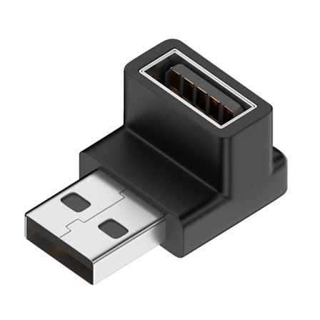 USB 3.0-adapter 90 graders rät vinkel hane till hona kopplingskontakt för bärbar dator USB laddare Extension Converter