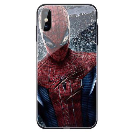 Apple Iphone X Personligt Spiderman-fodral I Härdat Case -