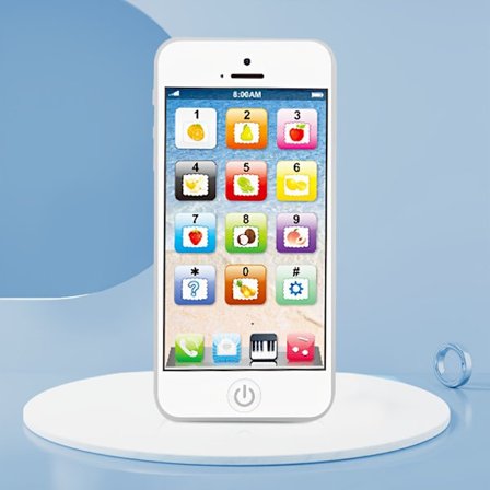 Smart Telefon Musik Legetøj Til Børn, Tidlig Uddannelse Maskiner Lærings Legetøj Mobiltelefon Med 8 Funktioner Og Blændende Lys Til Småbørn