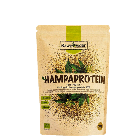 Rawpowder Luomuhamppuproteiini 500 g