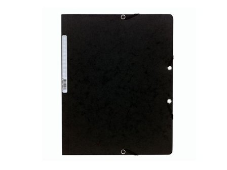 EXACOMPTA Gummibandsmapp A4 svart - Lyreco - Kontorsmaterial - Mappar och plastfickor - Gummibandsmappar 3-klaff - Kartong