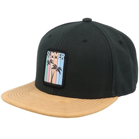 Iconic - Black - snapback - Cap - Summer Palms Patch Black/Suede Snapback - Hatstore