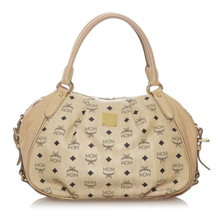 MCM Pre-owned, Pre-owned Handbag Bruin, Dames, Maat:ONE Size