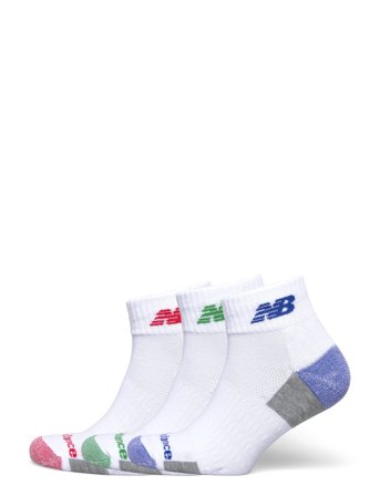 New Balance Performance Cushioned Ankle 3 Pack - White - XL