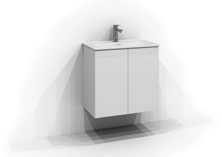 Svedbergs Poem Allaskaappi 2 ovea Valkoinen, Kylpyhuone