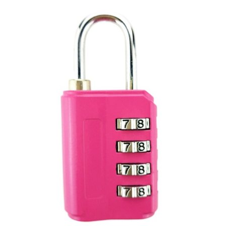 4-siffrigt lösenordslås Lås för sovsal skåp ROSE RED
