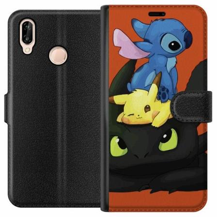 Huawei P20 Lite Plånboksfodral Lilo And Stitch
