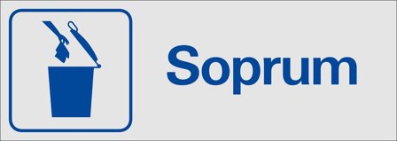 Systemtext 386750 Skylt 225 x 80 mm, Skyltar