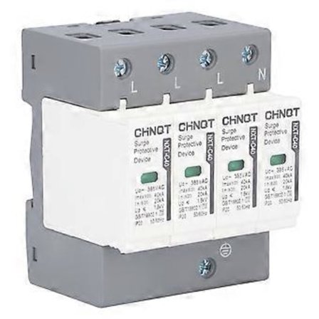 Överspänningsskydd Spänningsskydd Åskledare 4P 40KA 230/400V NTXC40