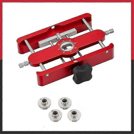 Lös Tappfog Jig Träbearbetning Borr Lokalisator Portabel Woodpeckers Precisionslokalisator Justerbar