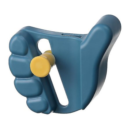 Kreativ Palmeformet Mopklips, Borrelås, Kost- og Mopholder, Veggmontert, Ryddig Organizer (2 stk, Blå)