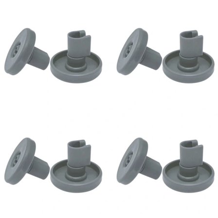 INF Diskmaskin Korg Hjul 8-pack AEG, Privileg, Zanussi Mörkgrå 40 mm