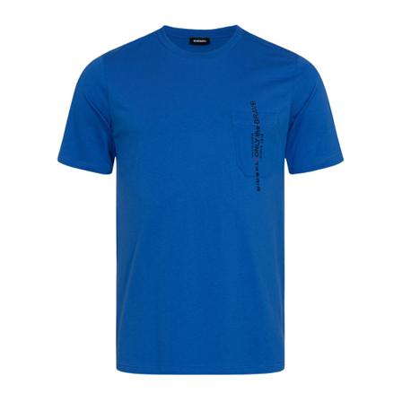 Diesel, Tee shirt Blauw, Heren, Maat:S
