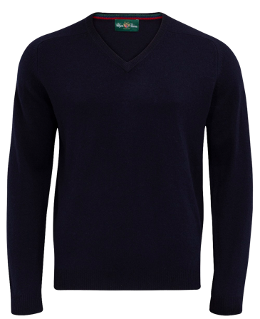 Alan Paine Streetly V-Neck Pullover villapaita, Navy