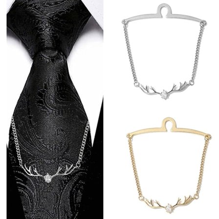 2 st Tie Clip Skjortklipp Skjortkrageklipp Tie Tacks för Män Tie Tacks Klädaccessoarer för Affärer Bröllop Liv