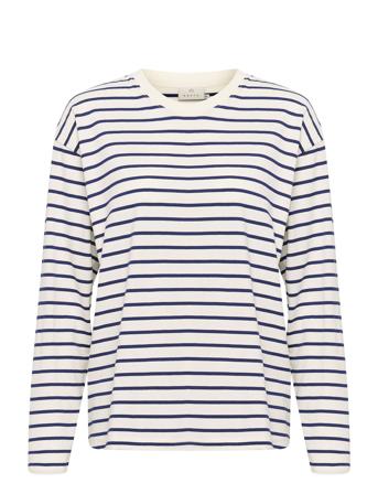 Kawinny Ls T-Shirt Tops T-shirts & Tops Long-sleeved Cream Kaffe