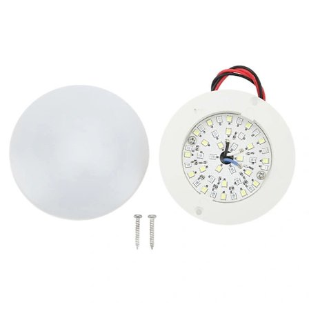 LED Indvendig Læselampe 12V LED Kuppellampe Universel Pasform til Autocamper Campingvogn Yacht Båd Kabine Hvidt Lys 2W
