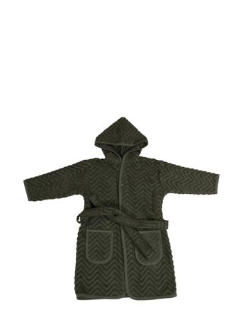 Bathrobe - Zigzag Dark Green 3-4 Years Green Filibabba