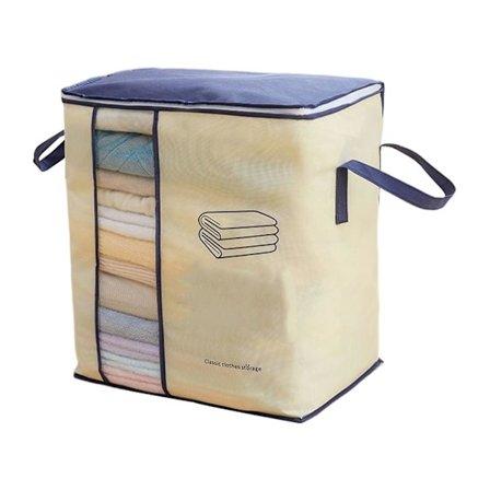 Dynetaske i ikke-vævet stof med forstærket håndtag til opbevaring af tøj i garderobeskab