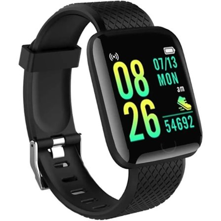 Smartwatch Reloj Deportivo IP67 Smart, Hjärtfrekvens och Blodtryck, Stegräknare för Kvinnor och Män