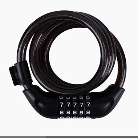 Sykkellås Spiral Sykkellås SVART