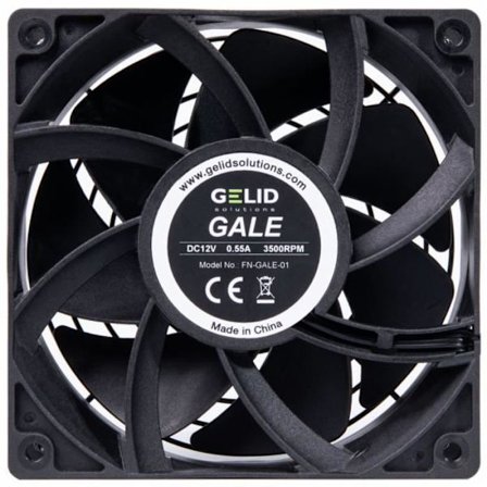 Gelid Solutions Gale Mining PC Case Fläkt - svart - 120x120x38 mm/12 V