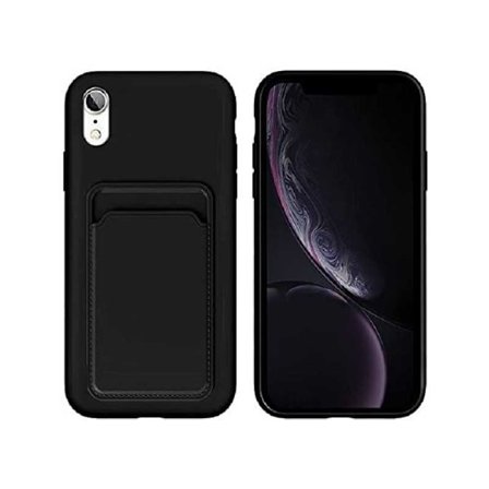 iPhone XR Kumitettu Iskunkestävä Kotelo Korttilokeron Liquid
