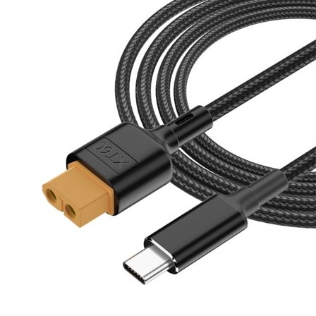 Intelligent Typ C till XT60 Laddningskabel för M4 Pocket /M7 M6 Laddare