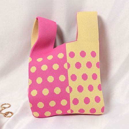 Strikket håndveske tote bag 1 1