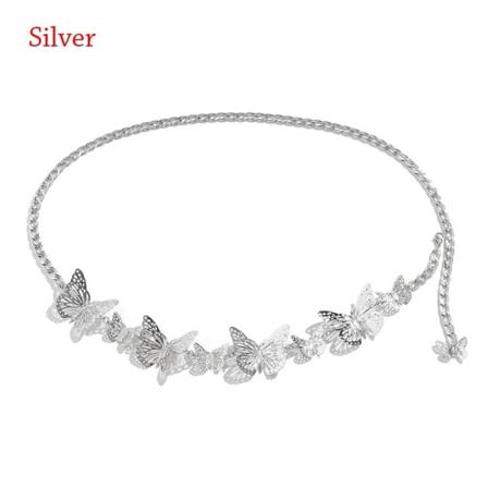 Taljekæde Kropskæde SØLV silver