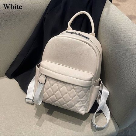 Matkareppu PU-nahkareppu VALKOINEN