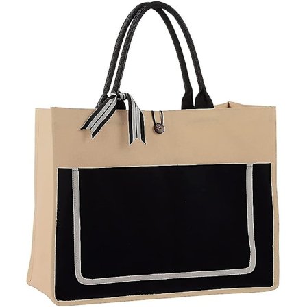 Tote Bag til kvinder - Vandtæt Tote Bag - Stor skuldertaske - Shopper håndtaske til skole, arbejde, strand, rejser