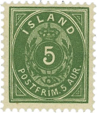 Island 1896-1897 - AFA 13B - Postfrisk