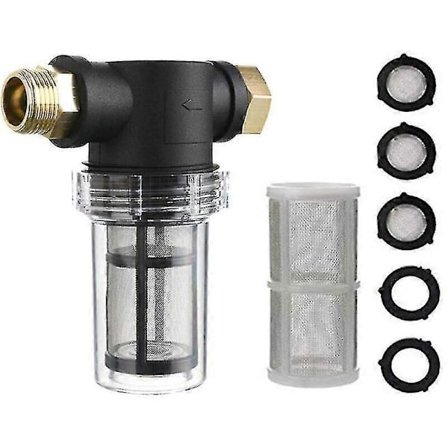 Högtryckstvätt Förfilter Vattenkran Filter Med 100 Mesh Och 40 Mesh Filter 2 Tätningar 3 Filterlock