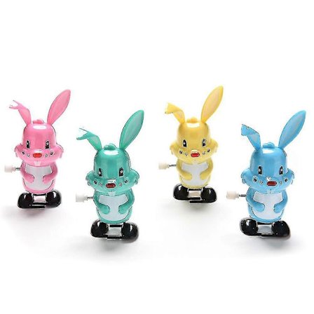 Satunnainen 1 kpl Vedettävä kani Värikäs Hauska Voltti Kävely Kellomekanismilelut [YJD]