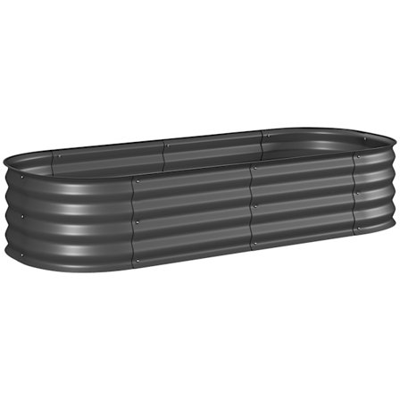 Modulaarinen kohopenkki, galvanoitu teräs, 150x62x30 cm