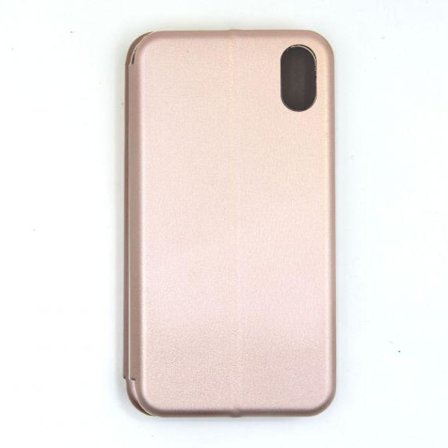 Flip Stand Leather Case For iPhone XR Rose Gold