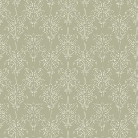 Duro Iris 520-04P Tapetprov Gammelsvenska Klassiker 1850-1950, Grön, Färg & tapeter