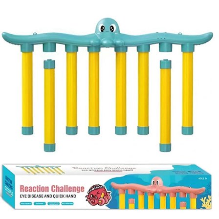 (Pow yeah!) Fang Stænger Spil Legetøj Faldende Pind Reaktionsspil til Børn Sjov Hånd-Øje Koordination Spil til Drenge Piger Blå