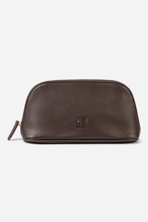 CAMILLA PIHL - Cosmetic Pouch Small - Dark brown SizeOne Size