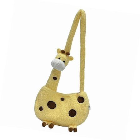 Naisten laukku pehmo kirahvi olkalaukku korealainen tyyli crossbody-laukku sarjakuvakassi