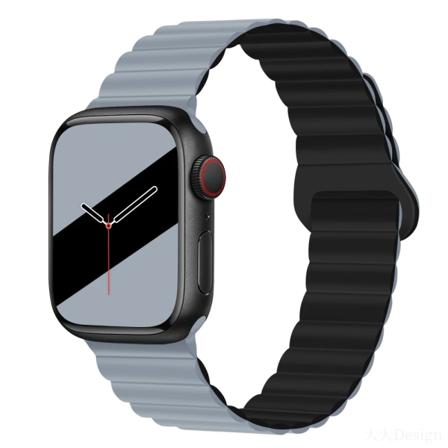 Silikonrem För Apple Watch Ultra 49mm 8 7 45mm 41mm Magnetisk sugarmband för iwatch 6 5 4 3 SE 44mm 40mm 42mm Color 53